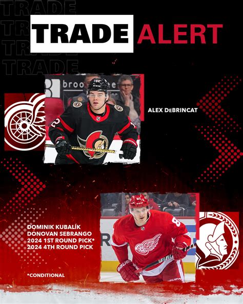 Ottawa Senators On Twitter Trade Alert The Sens Have Acquired