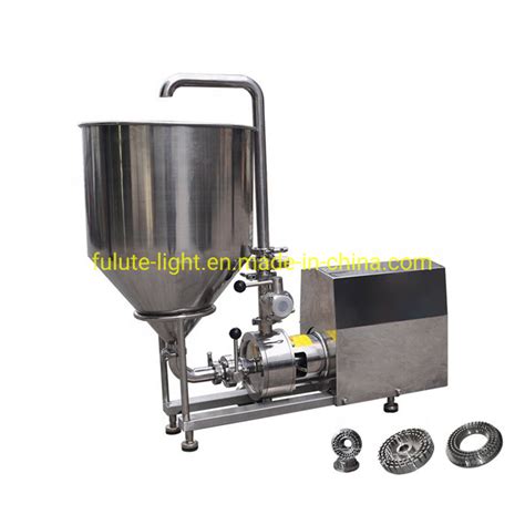 Food Grade High Shear Inline Homogenizing Pump With Hopper High Shear