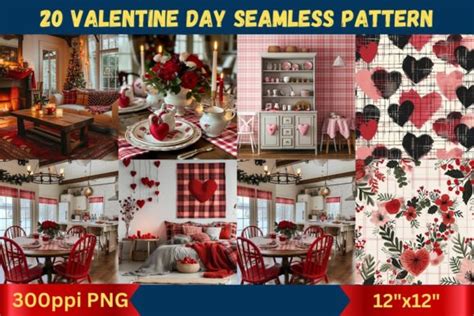 Valentine Day Seamless Patterns Graphic By Colorbound Books Creative