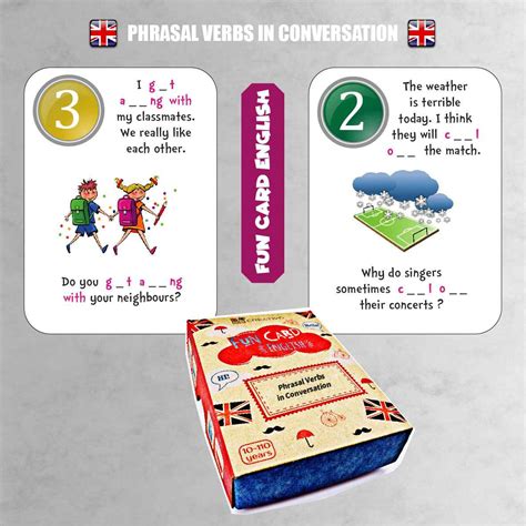 Fun Card English Phrasal Verbs In Conversation Fiszki Gra Do Nauki