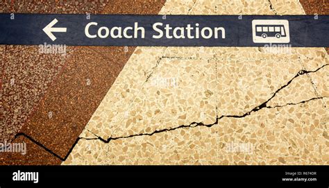 coach station stock photo alamy
