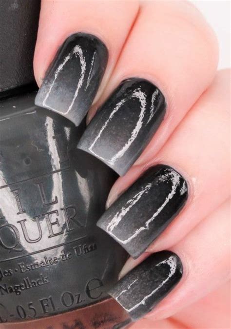 Schwarz Weiße Gelnägel selber machen 70 Gelnägel Muster Ombre nails