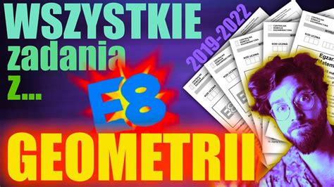 WSZYSTKIE zadania z GEOMETRII PŁASKIEJ na egzamin ÓSMOKLASISTY z