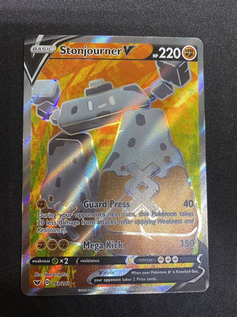 Mavin | Stonjourner V 193/202 Sword & Shield Pokemon TCG Mint