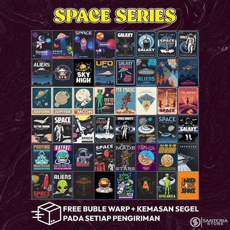 Jual Poster Dinding Aesthetic Variasi Space Isi Poster Poster