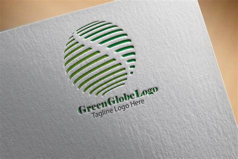 Premium Green Globe Logo