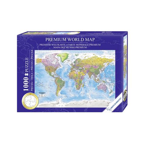 World Map Puzzle 1000 Pieces MAPS IN MINUTES - Etsy