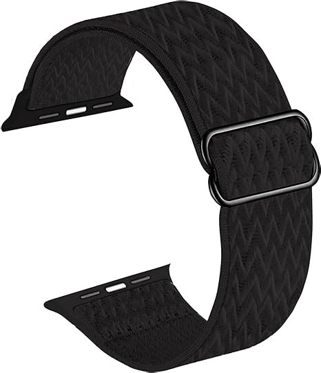 Nylon Stretchy Solo Loop Strap Compatible With Apple Watch Band Mm