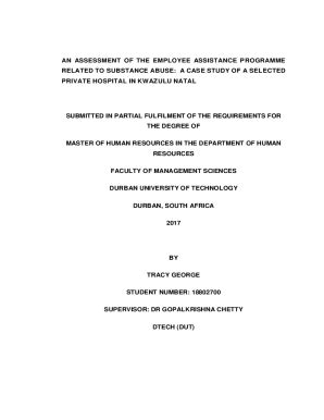 Fillable Online An Evaluation Of The Employee Assistance Programme In