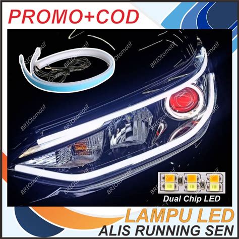 Jual Lampu Alis Mobil Led Drl Double Running Sen Berjalan Mode Cm