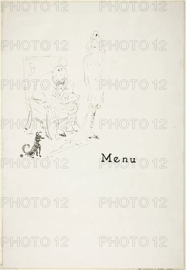 The Naked Girl Menu Henri De Toulouse Lautrec French