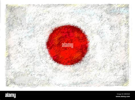 Dibujo de la bandera de Japón Fotografía de stock - Alamy