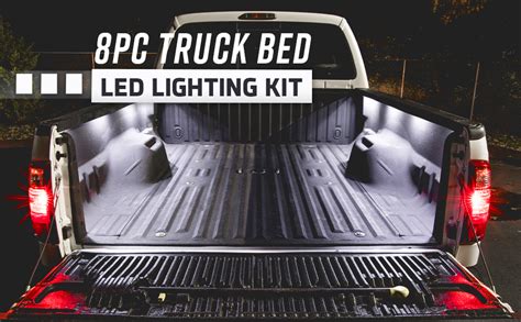 Ledglow Pc White Truck Bed Cargo Led Lighting Kit Universal