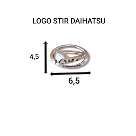 Jual Emblem Logo Stir Daihatsu Logo Stir Daihatsu Xenia Ayla Sigra