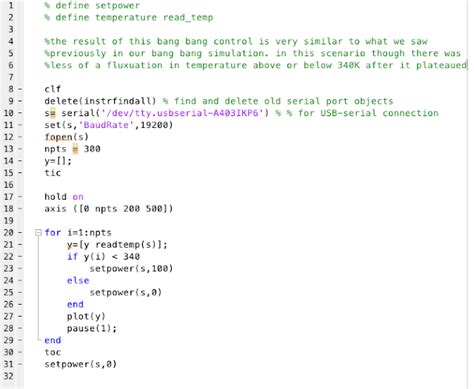 Rachel Hwang Engineering 160 Matlab Thermal Systems Part 2