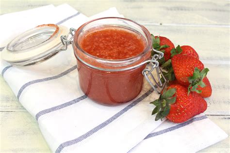 Mermelada de fresas sin azúcar Saltando la dieta