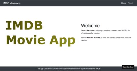 Imdbmovieapp Codesandbox