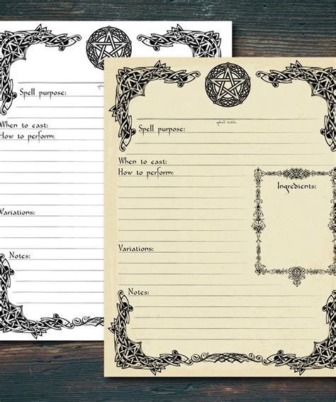 This Listing Is A Digital Download For Printable Spell Template Page