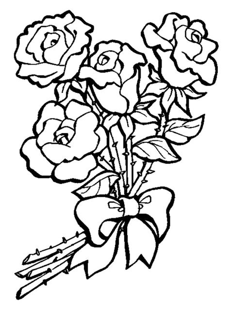 Free Flower Bouquet Clipart Black And White, Download Free Flower ...