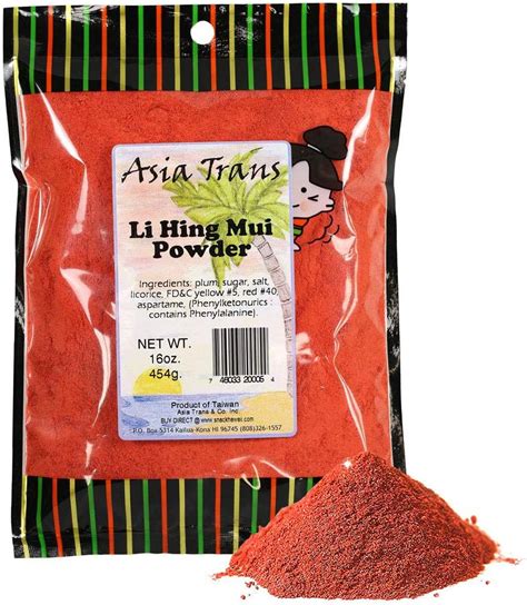 Amazon Asia Trans Li Hing Mui Crack Seed Plum Powder Hawaiian