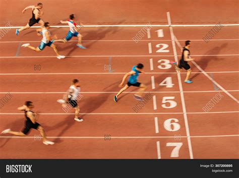 Finish Line Man Image And Photo Free Trial Bigstock