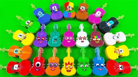 Rainbow Slime Looking Numberblocks Alphablocks With Slime In Cello