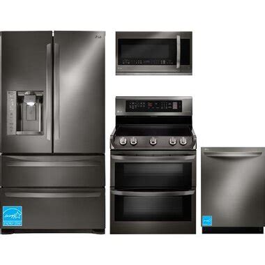 LG LMXS27626D Black Stainless Steel Complete Kitchen Package ...