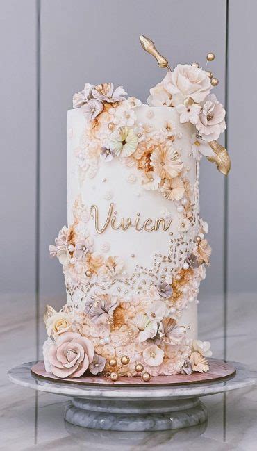 55 Cute Cake Ideas For Your Next Party Elegant Sugar Floral Cake