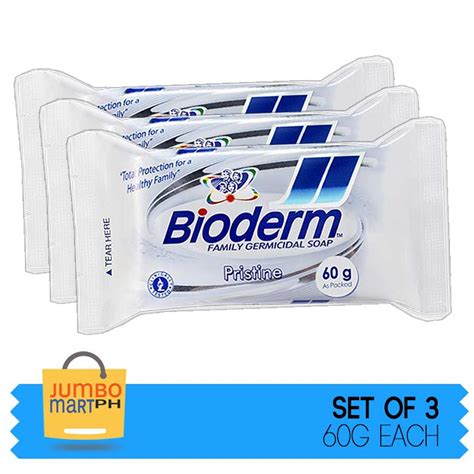 Bioderm Pristine Germicidal Bath Soap 60g Set Of 3 Lazada Ph