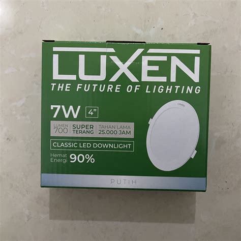 Jual Lampu Luxen Led Panel W Classic Bulat Inbow Downlight Led