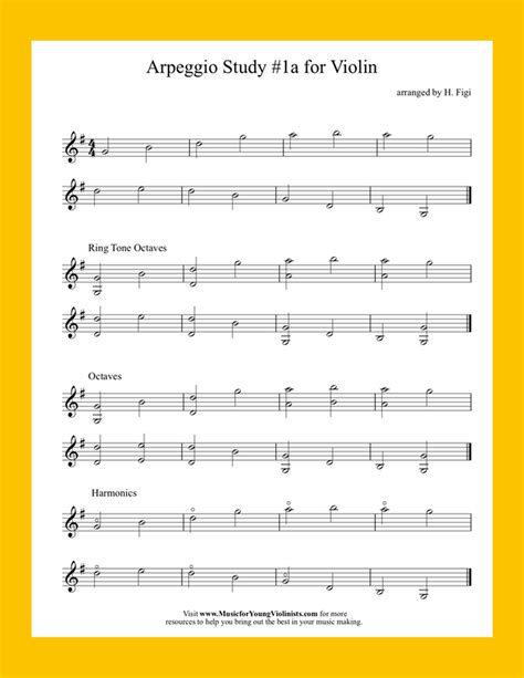 Arpeggios for Violin PDF - Violin Sheet Music, Free PDFs, Video ...