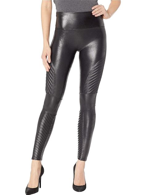 Spanx Faux Leather Leggings Black Free Shipping