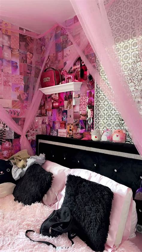 Room Inspo Room Idea Pink Room Bedroom Aesthetic Pink Wall