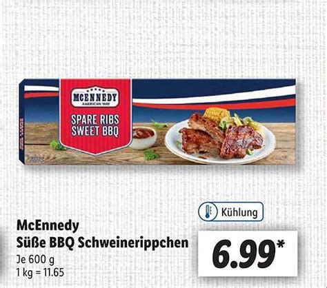 Mcennedy Süße Bbq Schweinerippchen Angebot bei Lidl 1Prospekte de