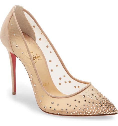 Christian Louboutin Mini Glitter Follies Strass Pump Women Nordstrom