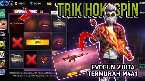 TRIK HOKI SPIN EVOGUN TERBARU M4A1 INTERNAL DRACO FF YouTube