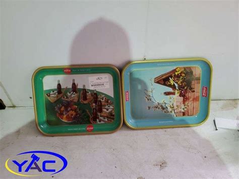 2 Coca Cola Serving Trays Yorkton Auction Centre