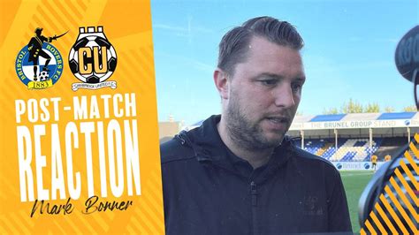 Bristol Rovers 2 1 Cambridge United Mark Bonner Reaction YouTube