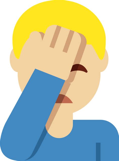 Man Facepalming Medium Light Skin Tone Emoji Download For Free