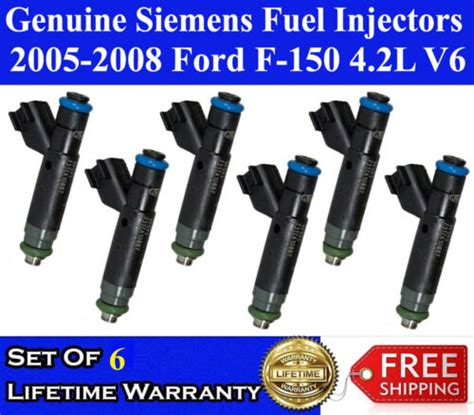 Upgrade 6x Fuel Injectors OEM Siemens For 2005 2008 Ford F 150 4 2L V6