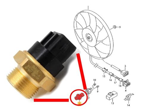 Bulbo Sensor Motoventilador Vw Pointer Gti 94 Al 10 Sin Aire LA