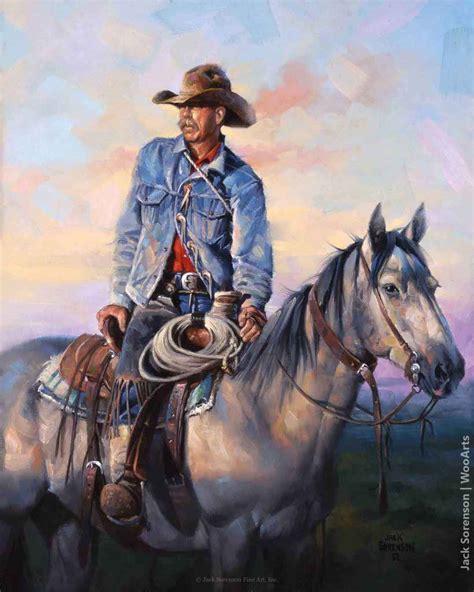 Surreal Paintings Western Cowboy