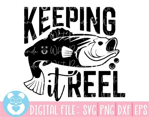 Keeping It Reel Svg Fishing Svg Fishing Svg Tshirt Fishing Etsy UK