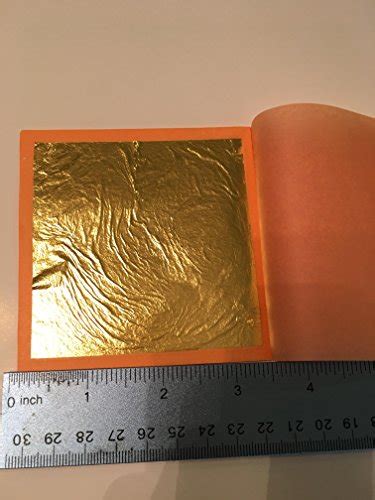 24 Karat Edible Gold Leaf By Slofoodgroup 25 Sheets Gold Leaf Per Book