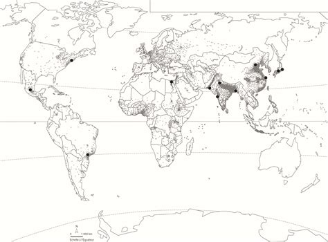 Décrypter 88 imagen carte vierge des grandes métropoles mondiales 6ème