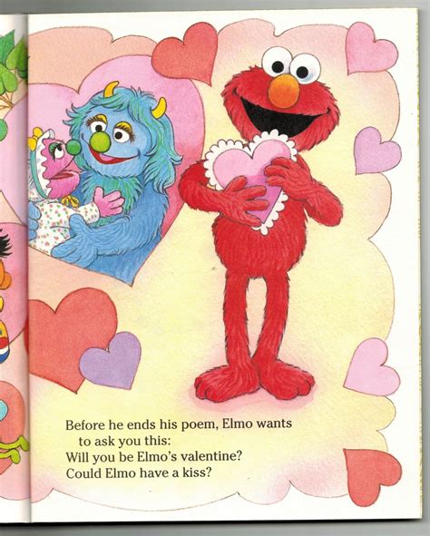 1997 Little Golden Book Sesame Street Elmo Loves You 1st Ed. Valentine ...