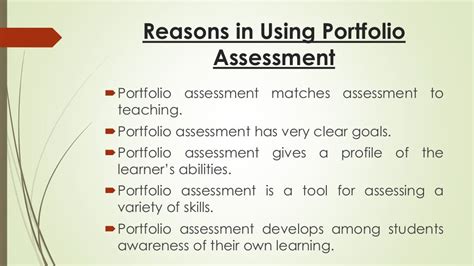 Portfolio Assessment