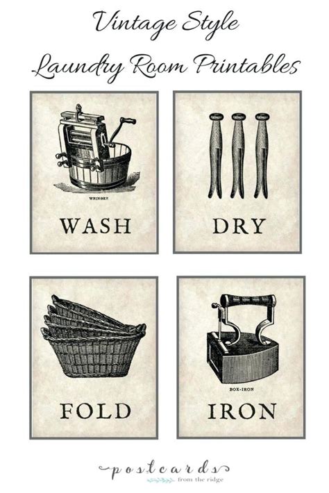 Vintage Laundry Signs