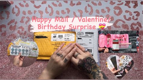 Happy Mail Valentines Birthday Surprise Shoutouts Happymail Youtube