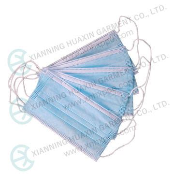 China 3 Layer Protective Planar Face Mask Passed PFE BFE Tests On